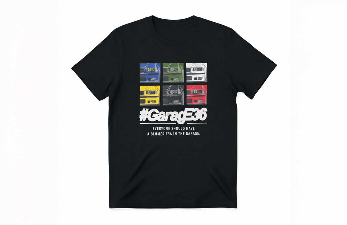 公司印T Shirt客戶案例｜黑藍色圓領Tee，胸前彩色Logo，DTF直噴，平鋪正面成品照