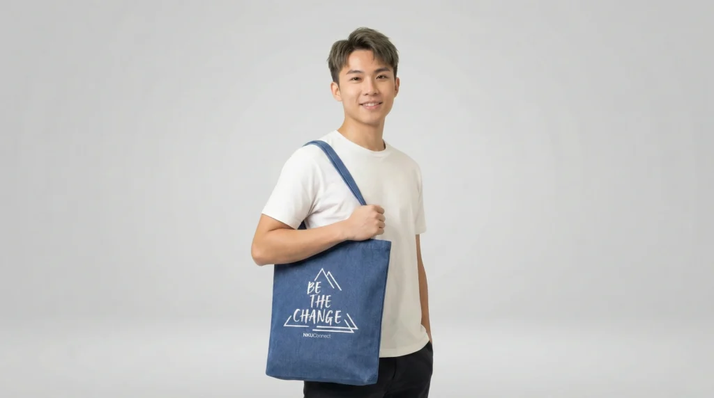 禮品袋作品案例分類入口，展示布袋印製成品